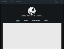 Tablet Screenshot of birdrockfinewine.com